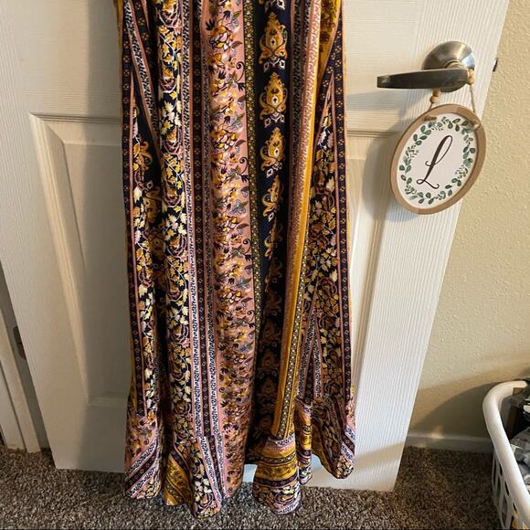 NWT Hint of Blush Asymmetrical Wrap Maxi Dress Size Small - Picture 13 of 16